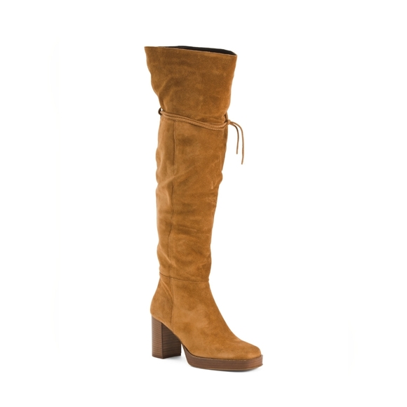 NWB FREE PEOPLE suede echo platform over the knee boot - Picture 11 of 15